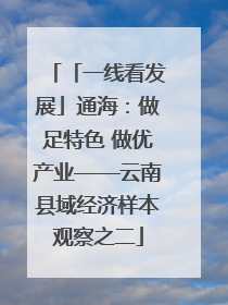 「一线看发展」通海：做足特色 做优产业——云南县域经济样本观察之二
