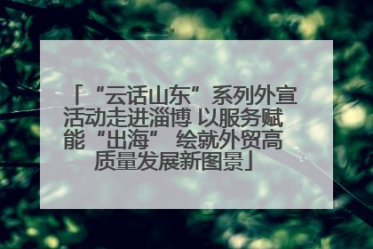 “云话山东”系列外宣活动走进淄博 以服务赋能“出海” 绘就外贸高质量发展新图景