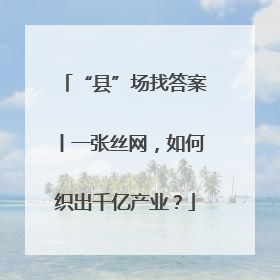 “县”场找答案丨一张丝网，如何织出千亿产业？