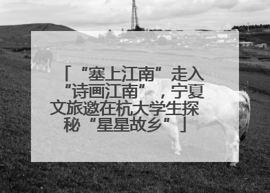 “塞上江南”走入“诗画江南”，宁夏文旅邀在杭大学生探秘“星星故乡”