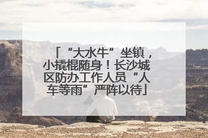 “大水牛”坐镇，小撬棍随身！长沙城区防办工作人员“人车等雨”严阵以待