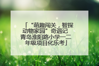 “萌趣闯关，智探动物家园”奇遇记 青岛淮阳路小学一二年级项目化乐考