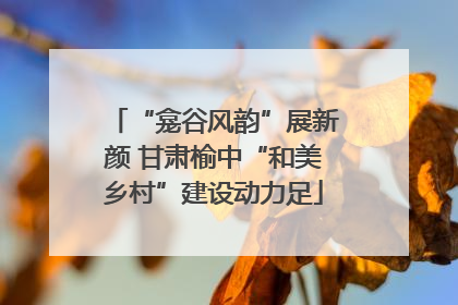 “龛谷风韵”展新颜 甘肃榆中“和美乡村”建设动力足