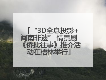 “3D全息投影+闽南非遗” 情景剧《侨批往事》推介活动在梧林举行