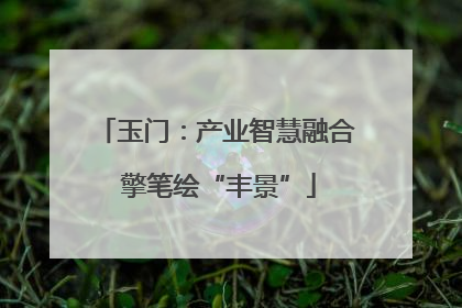 玉门：产业智慧融合 擎笔绘“丰景”
