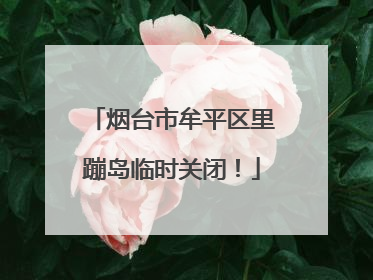 烟台市牟平区里蹦岛临时关闭！
