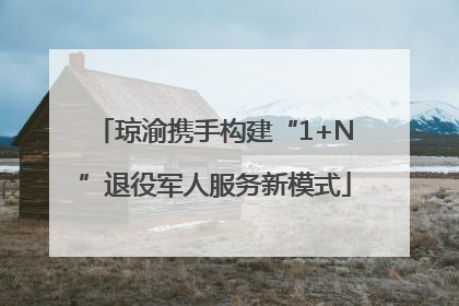 琼渝携手构建“1+N”退役军人服务新模式