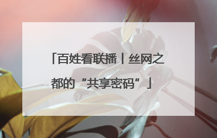 百姓看联播丨丝网之都的“共享密码”