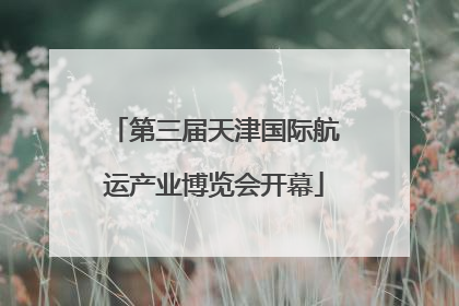 第三届天津国际航运产业博览会开幕