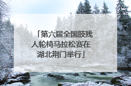 第六届全国肢残人轮椅马拉松赛在湖北荆门举行