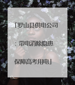 罗山县供电公司：带电消除隐患 保障高考用电