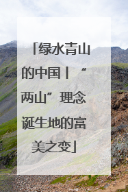绿水青山的中国丨“两山”理念诞生地的富美之变