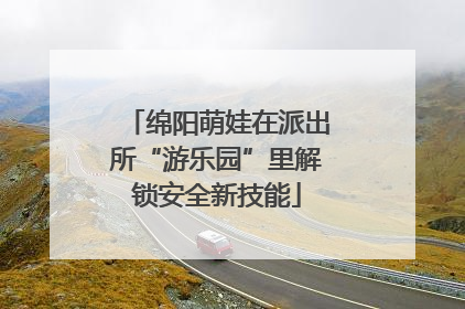 绵阳萌娃在派出所“游乐园”里解锁安全新技能