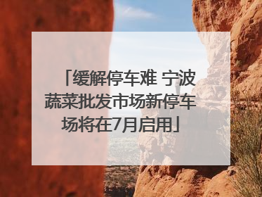缓解停车难 宁波蔬菜批发市场新停车场将在7月启用