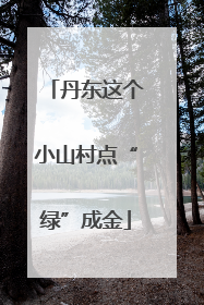 丹东这个小山村点“绿”成金