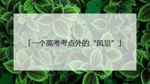 一个高考考点外的“风景”