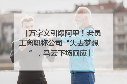 万字文引爆阿里！老员工离职称公司“失去梦想”，马云下场回应