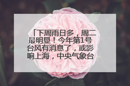 下周雨日多，周二最明显！今年第1号台风有消息了，或影响上海，中央气象台连发六预警