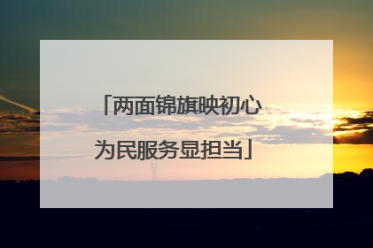 两面锦旗映初心 为民服务显担当