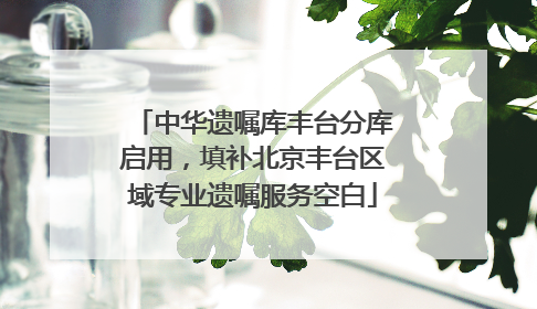 中华遗嘱库丰台分库启用，填补北京丰台区域专业遗嘱服务空白