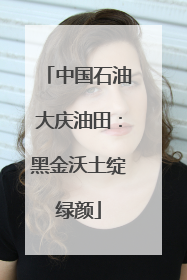 中国石油大庆油田：黑金沃土绽绿颜