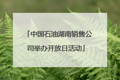 中国石油湖南销售公司举办开放日活动