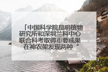 中国科学院昆明植物研究所和深圳兰科中心联合科考取得重要成果 在神农架发现两种“国保”级兰花