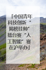 中国青年科技创新“揭榜挂帅”擂台赛“人工智能”赛在沪举办