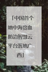 中国首个地中海贫血防治智慧云平台落地广西