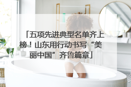 五项先进典型名单齐上榜！山东用行动书写“美丽中国”齐鲁篇章