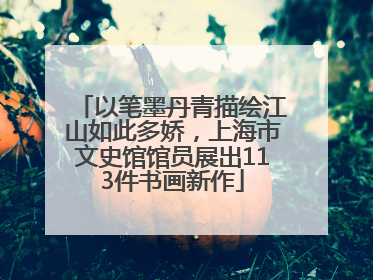 以笔墨丹青描绘江山如此多娇，上海市文史馆馆员展出113件书画新作