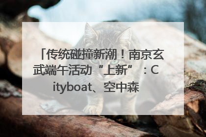 传统碰撞新潮！南京玄武端午活动“上新”：Cityboat、空中森林、骑行市集引热潮