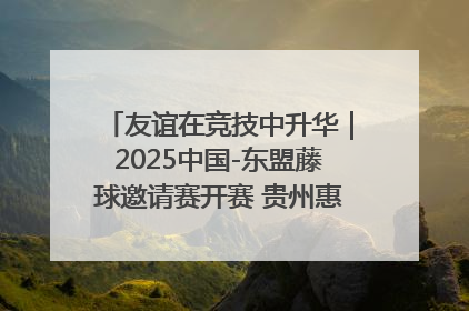 友谊在竞技中升华｜2025中国-东盟藤球邀请赛开赛 贵州惠水燃动“空中芭蕾”