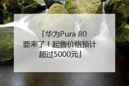 华为Pura 80要来了！起售价格预计超过5000元