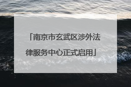 南京市玄武区涉外法律服务中心正式启用