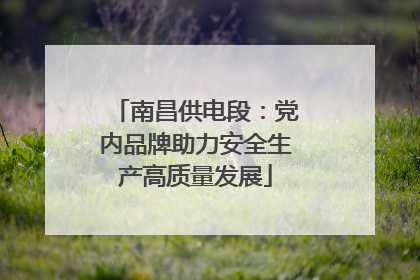 南昌供电段：党内品牌助力安全生产高质量发展