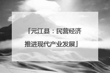元江县：民营经济推进现代产业发展