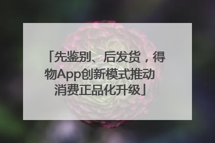 先鉴别、后发货，得物App创新模式推动消费正品化升级