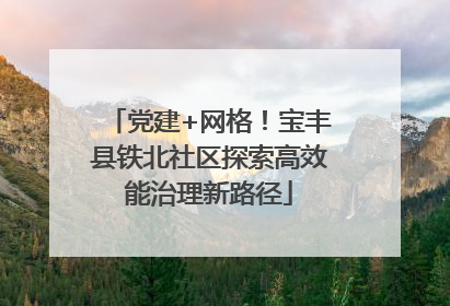 党建+网格！宝丰县铁北社区探索高效能治理新路径