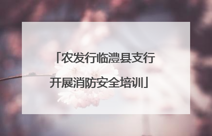 农发行临澧县支行开展消防安全培训