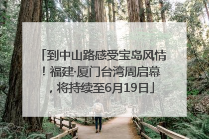 到中山路感受宝岛风情！福建·厦门台湾周启幕，将持续至6月19日