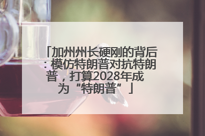 加州州长硬刚的背后：模仿特朗普对抗特朗普，打算2028年成为“特朗普”