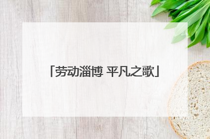 劳动淄博 平凡之歌