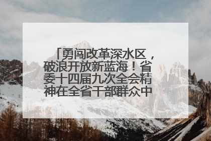勇闯改革深水区，破浪开放新蓝海！省委十四届九次全会精神在全省干部群众中引发热烈反响