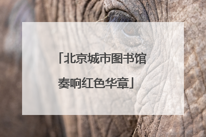 北京城市图书馆奏响红色华章