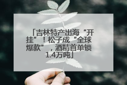 吉林特产出海“开挂”！松子成“全球爆款”，酒精首单锁1.4万吨