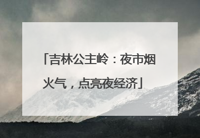 吉林公主岭：夜市烟火气，点亮夜经济