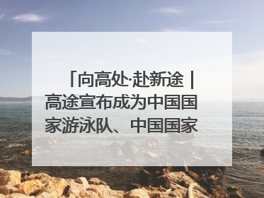 向高处·赴新途｜高途宣布成为中国国家游泳队、中国国家花样游泳队官方学习合作伙伴