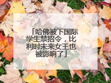 哈佛被下国际学生禁招令，比利时未来女王也被影响了