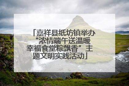嘉祥县纸坊镇举办“浓情端午送温暖 幸福食堂粽飘香”主题文明实践活动